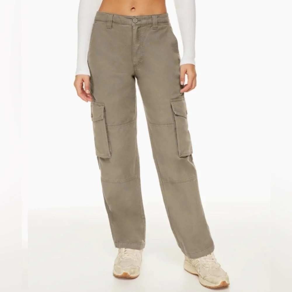 Tna Troop Cargo Pants Womens Sz 6 Taupe Brown Straight Leg Cotton Twill Gorpcore